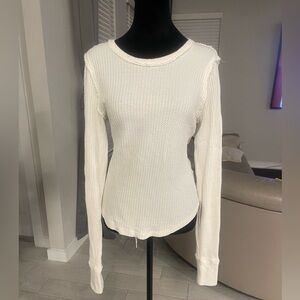 Free People | We The Free Thermal Top Knit w/Thumbholes L